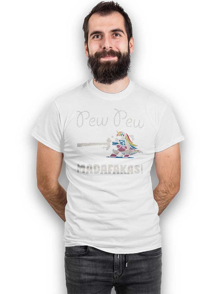pew-pew-madafakas-unicorn-t-shirt weiss 2