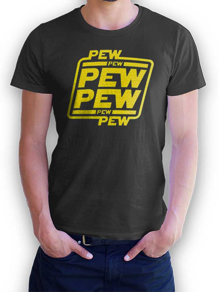 Pew Pew Pew T-Shirt dunkelgrau L