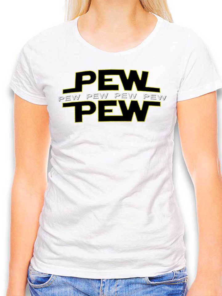 Pew Pew T-Shirt Donna bianco L