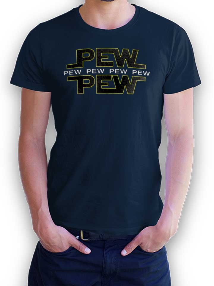 Pew Pew T-Shirt navy L