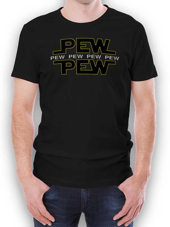Pew Pew T-Shirt schwarz L