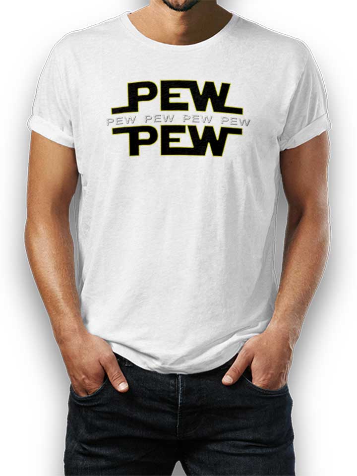 Pew Pew Camiseta blanco L