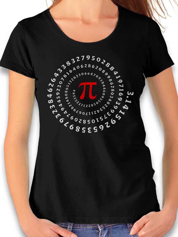 Pi Number Damen T-Shirt schwarz L