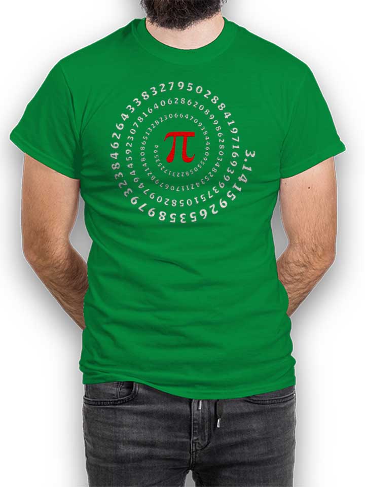 Pi Number T-Shirt verde-green L
