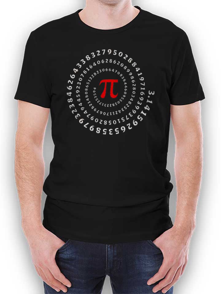 Pi Number T-Shirt schwarz L
