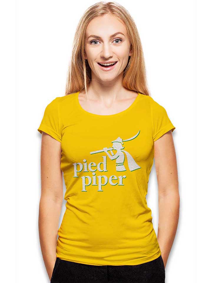 pied-piper-logo-2-damen-t-shirt gelb 2