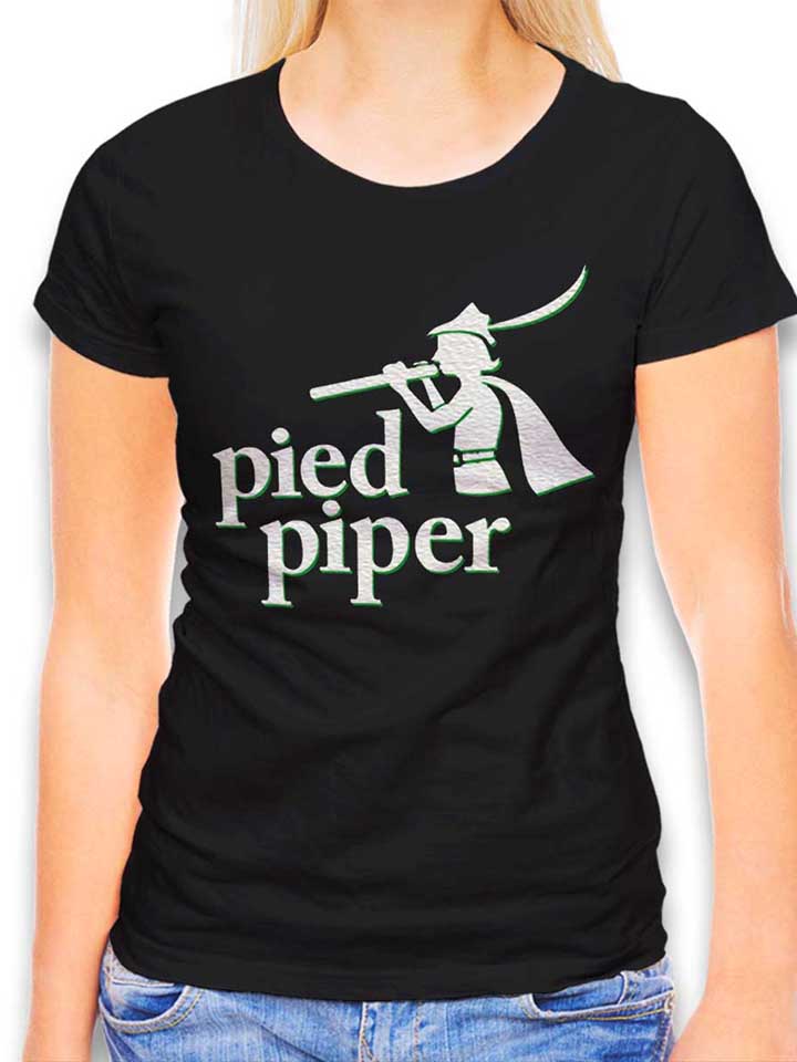 pied-piper-logo-2-damen-t-shirt schwarz 1