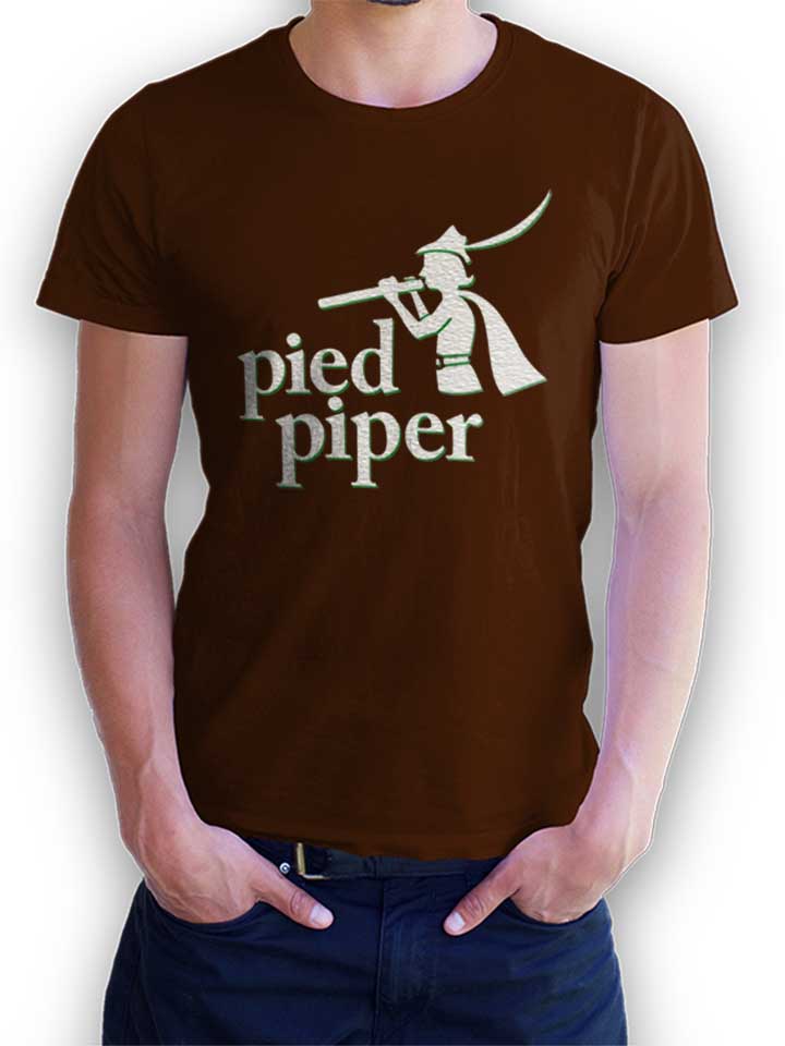 pied-piper-logo-2-t-shirt braun 1
