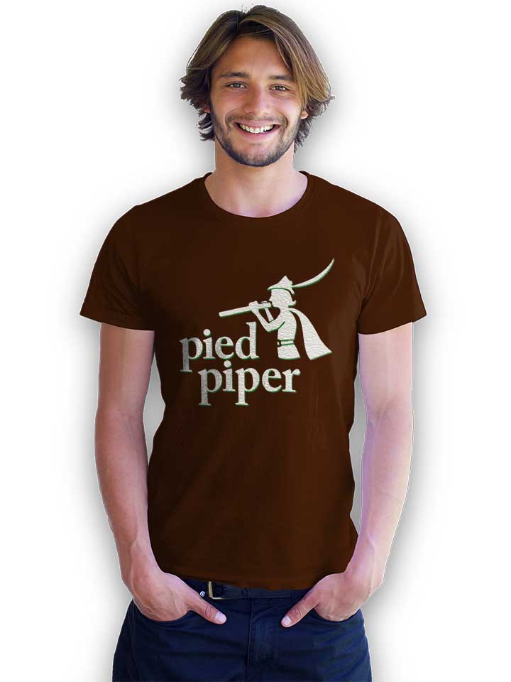 pied-piper-logo-2-t-shirt braun 2