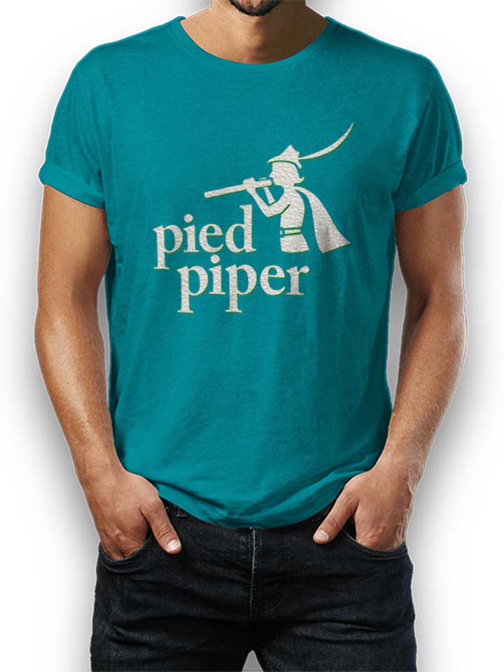 Pied Piper Logo 2 T-Shirt tuerkis L