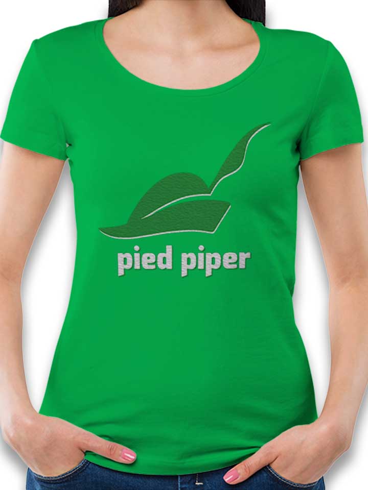 pied-piper-logo-3-damen-t-shirt gruen 1