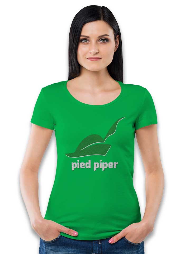 pied-piper-logo-3-damen-t-shirt gruen 2