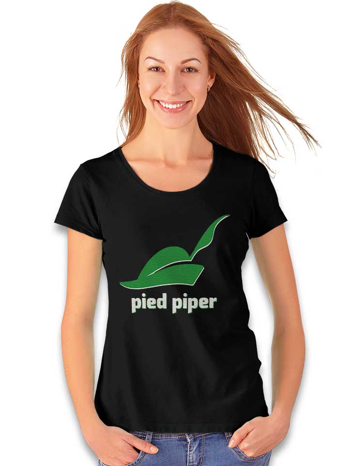 pied-piper-logo-3-damen-t-shirt schwarz 2