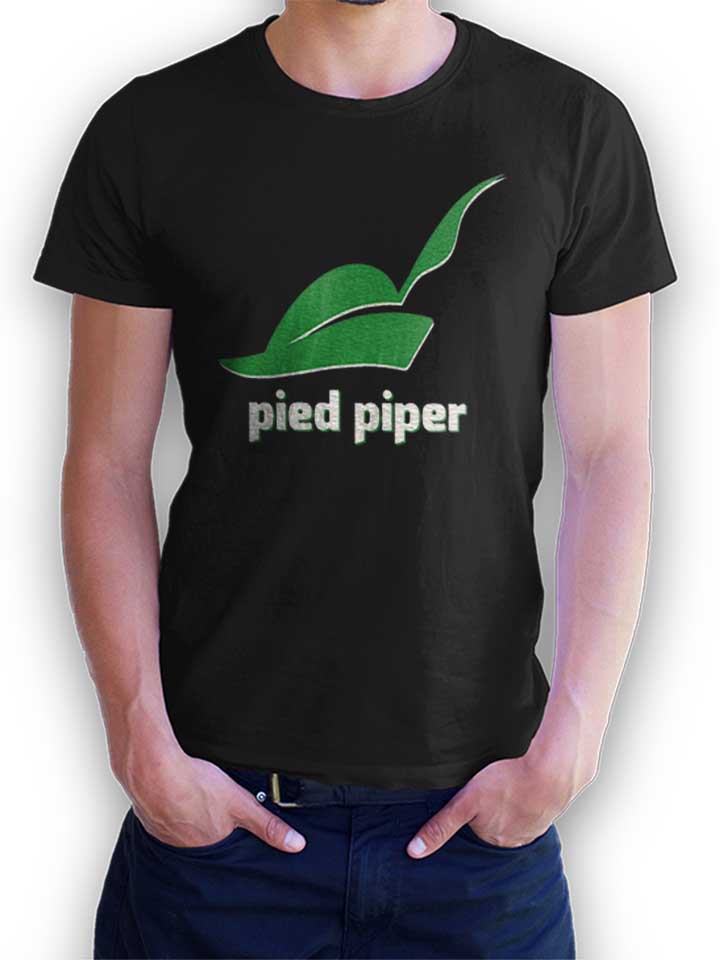 Pied Piper Logo 3 Kinder T-Shirt schwarz 110 / 116