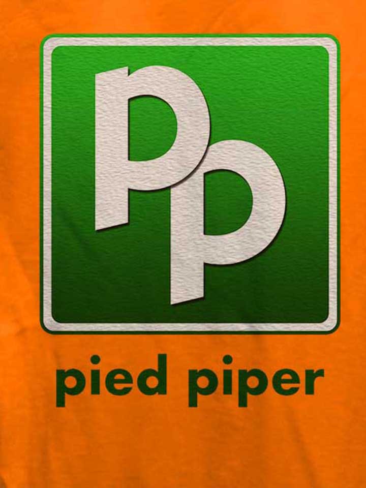 pied-piper-logo-damen-t-shirt orange 4