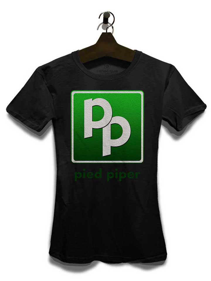pied-piper-logo-damen-t-shirt schwarz 3