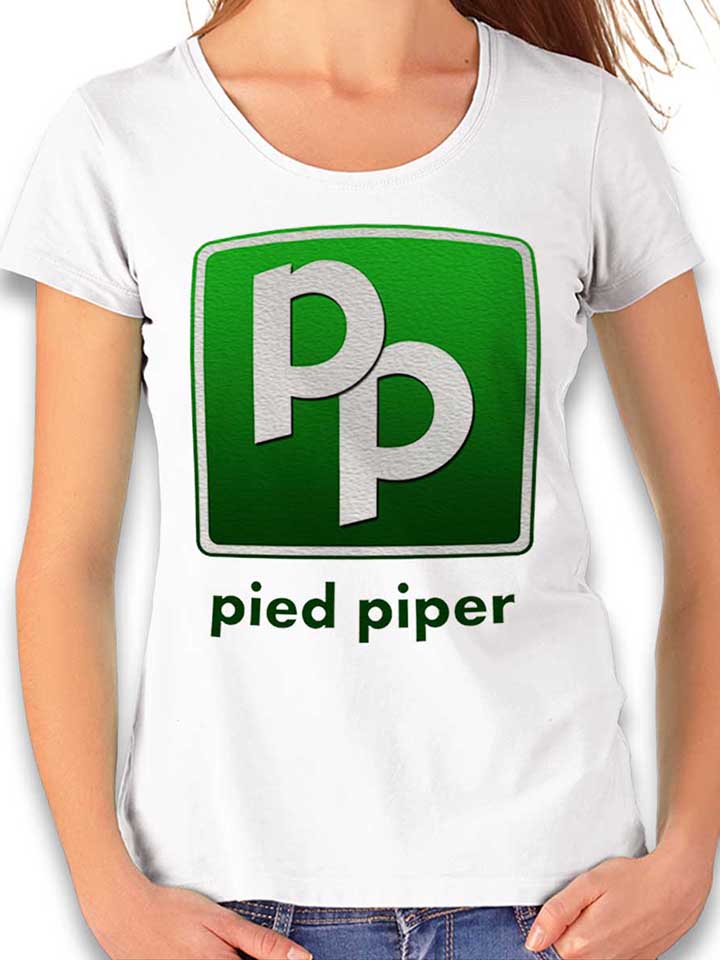 Pied Piper Logo Womens T-Shirt white L