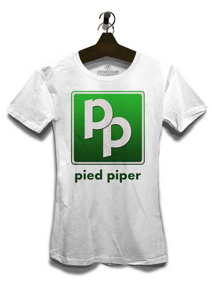 pied-piper-logo-damen-t-shirt weiss 3