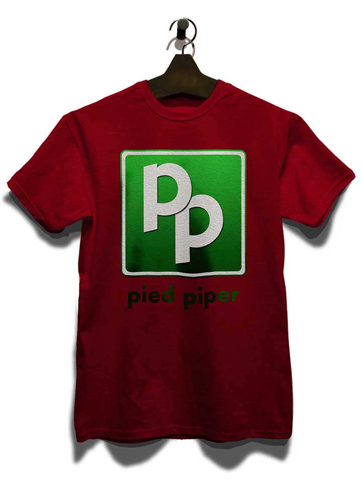 pied-piper-logo-t-shirt bordeaux 3