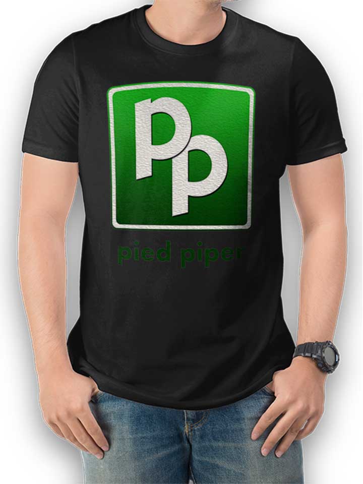 Pied Piper Logo T-Shirt schwarz L