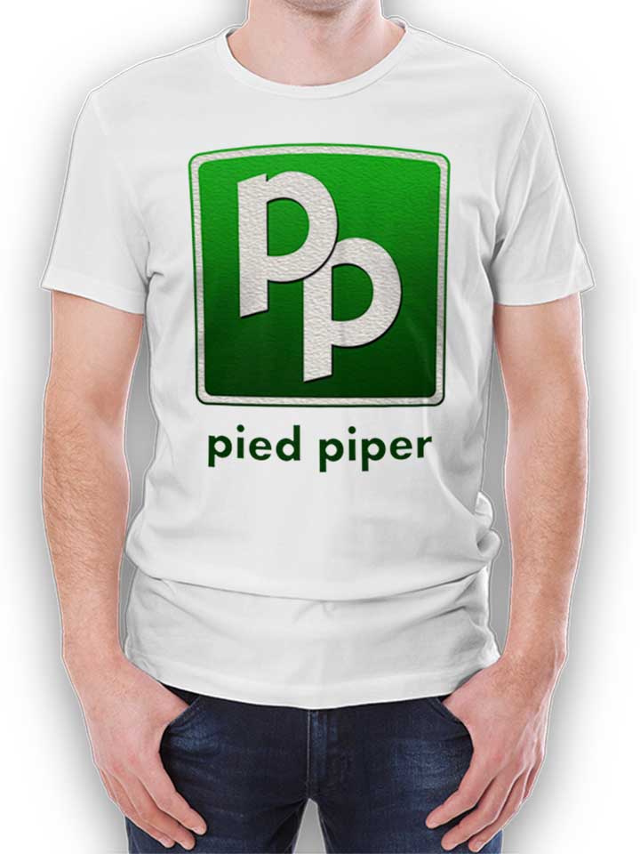 Pied Piper Logo T-Shirt bianco L