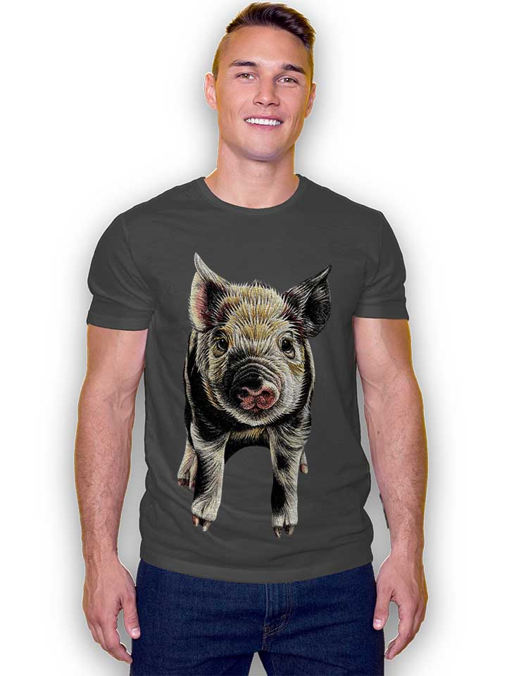 pig-t-shirt dunkelgrau 2