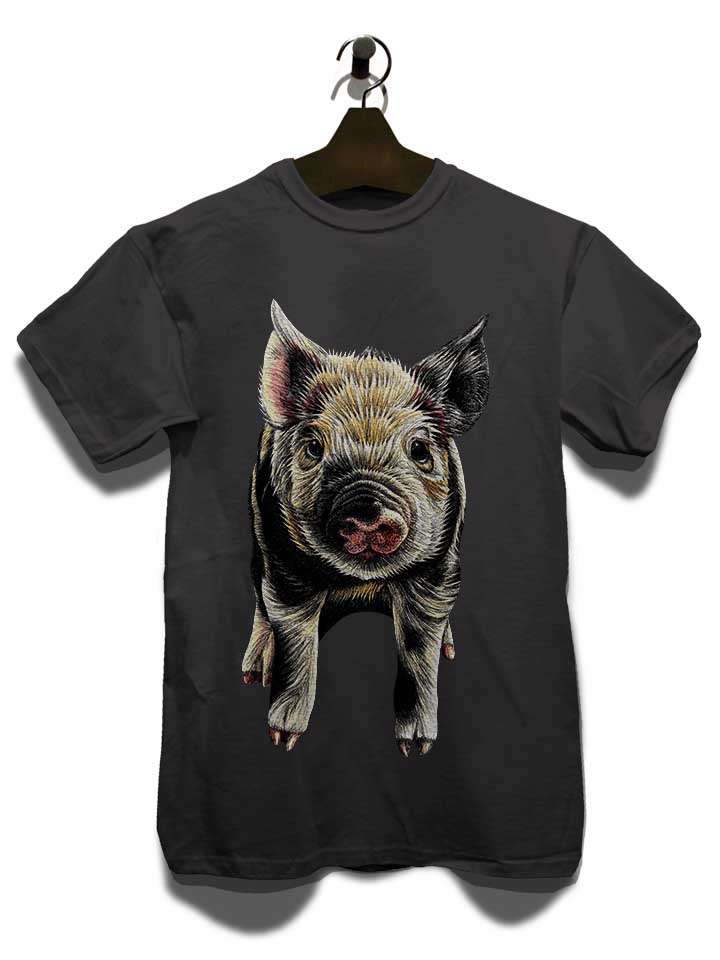 pig-t-shirt dunkelgrau 3