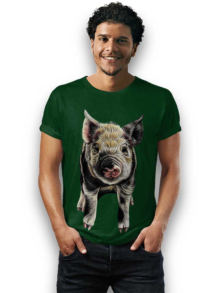 pig-t-shirt dunkelgruen 2