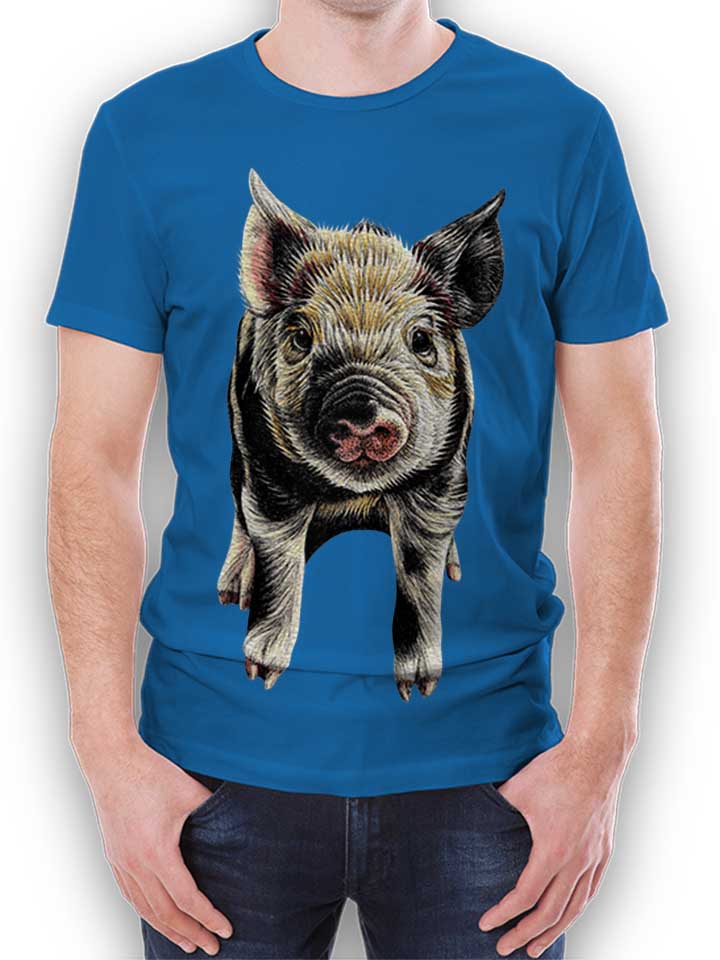 Pig T-Shirt royal-blue L