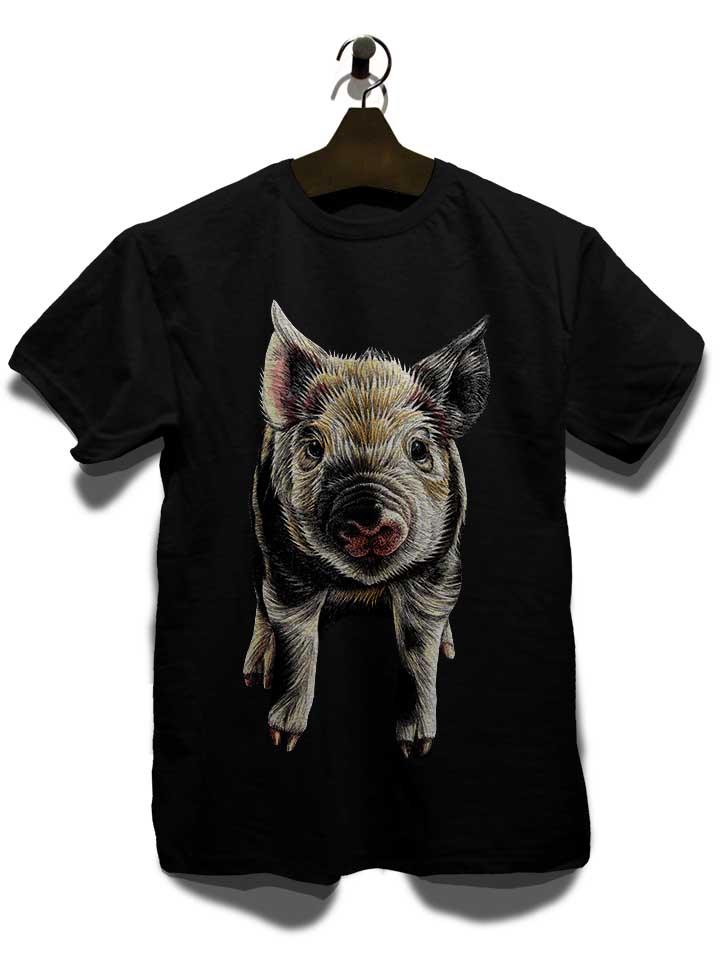 pig-t-shirt schwarz 3