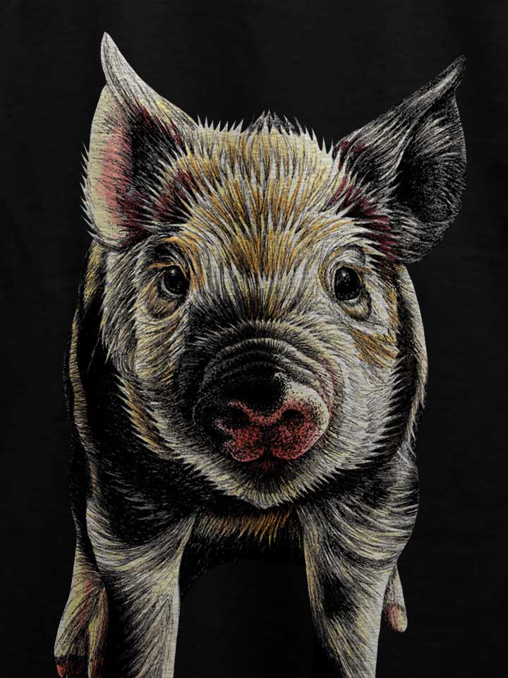 pig-t-shirt schwarz 4