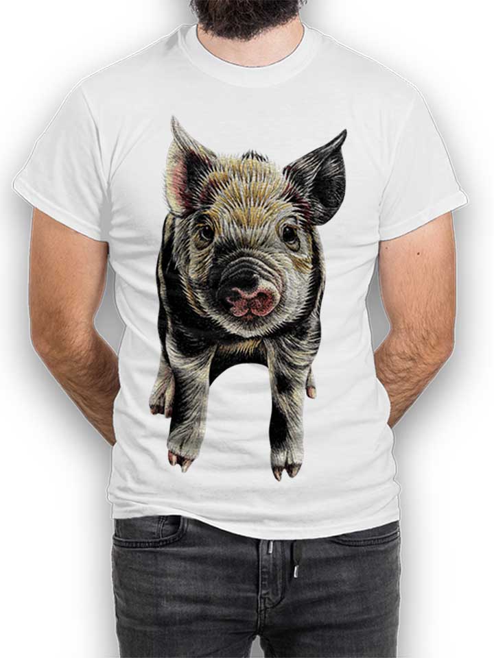 Pig T-Shirt white L