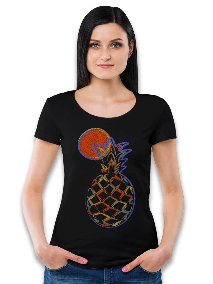 pineapple-in-summer-damen-t-shirt schwarz 2