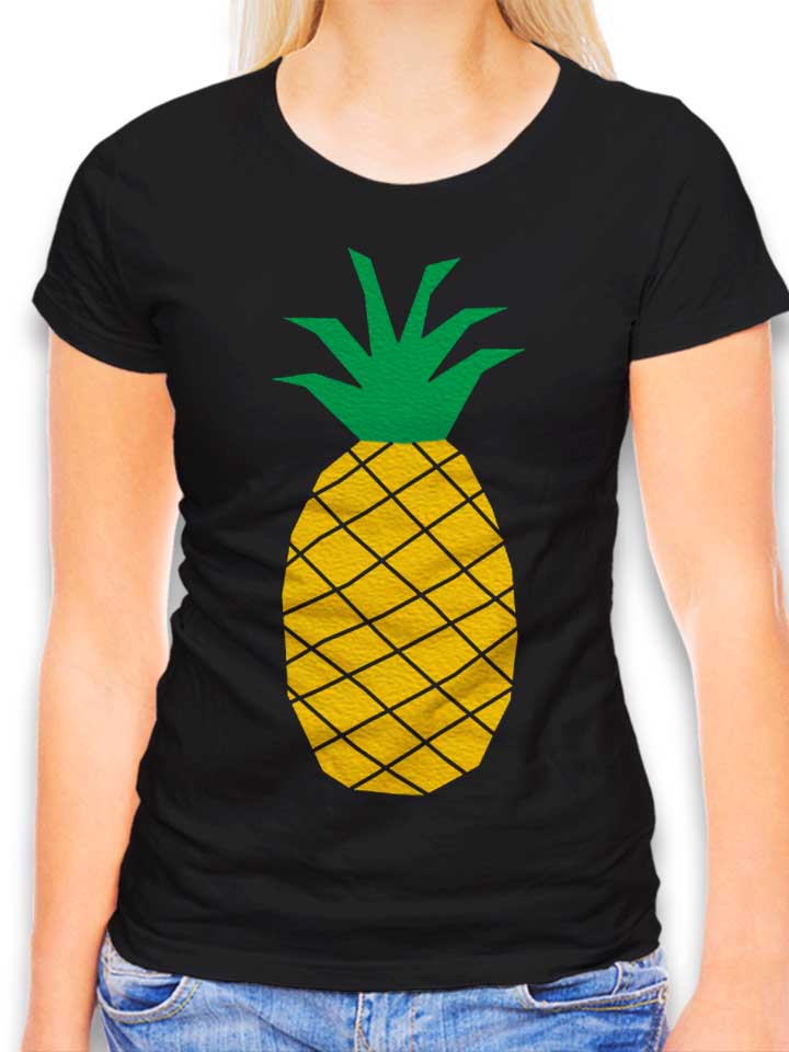 pineapple-damen-t-shirt schwarz 1