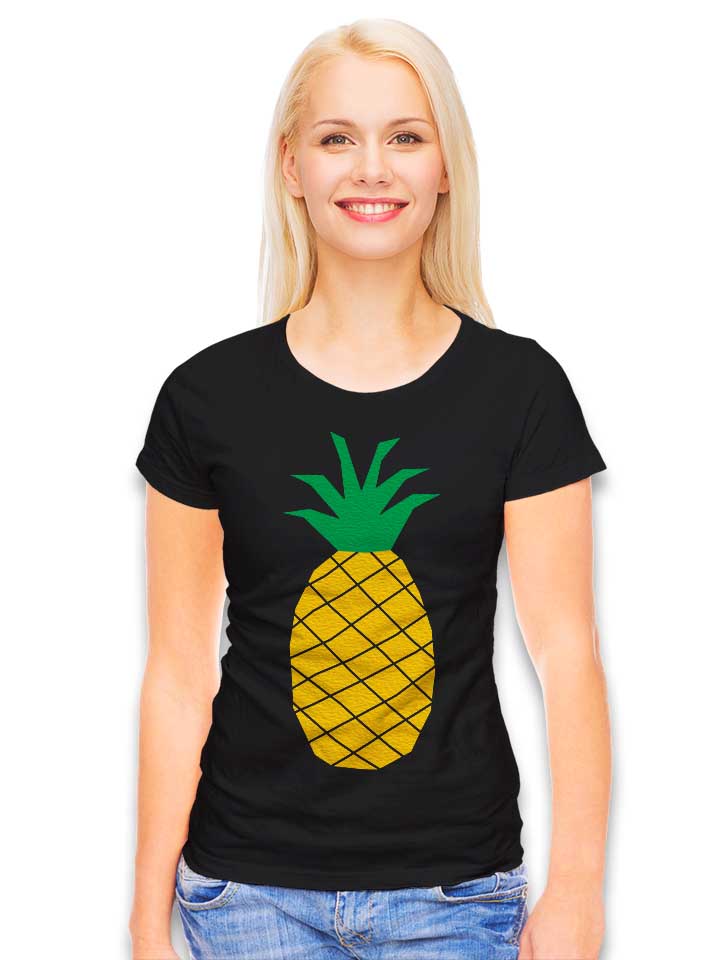 pineapple-damen-t-shirt schwarz 2