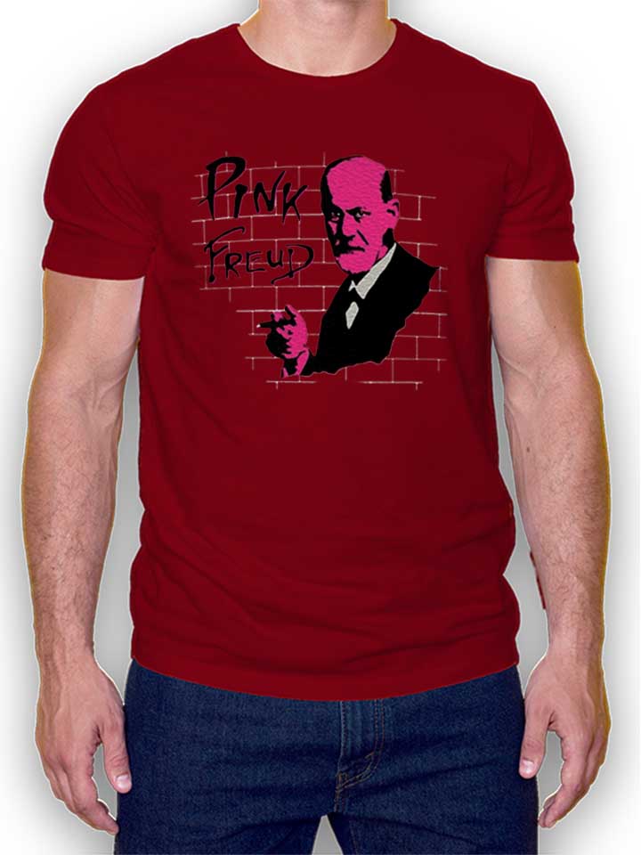 Pink Freud 02 T-Shirt maroon L