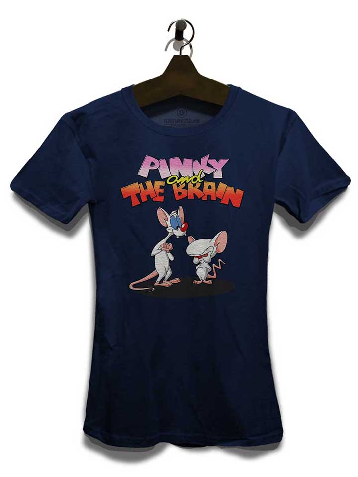 pinky-and-the-brain-damen-t-shirt dunkelblau 3