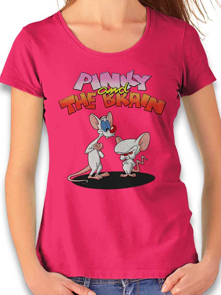 pinky-and-the-brain-damen-t-shirt fuchsia 1