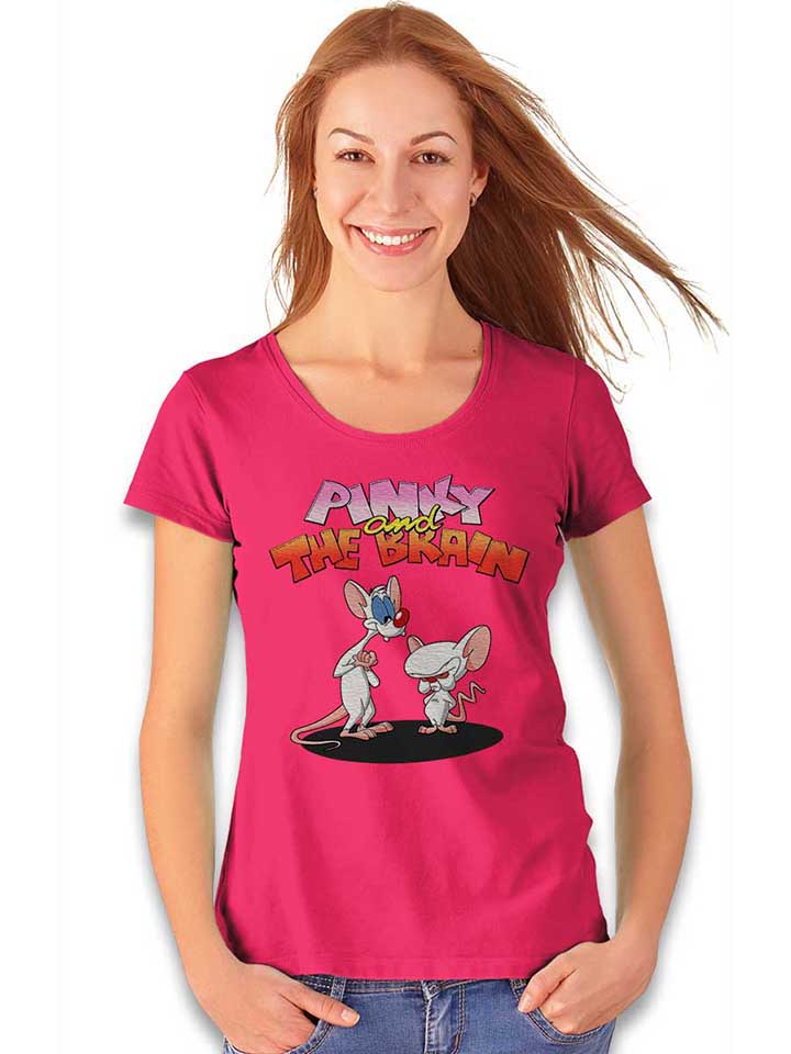 pinky-and-the-brain-damen-t-shirt fuchsia 2