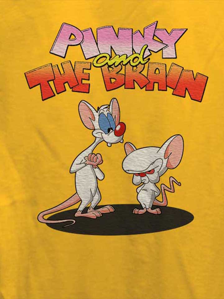 pinky-and-the-brain-damen-t-shirt gelb 4