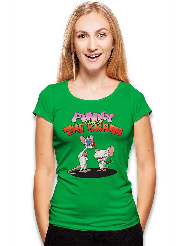 pinky-and-the-brain-damen-t-shirt gruen 2