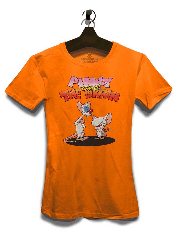 pinky-and-the-brain-damen-t-shirt orange 3