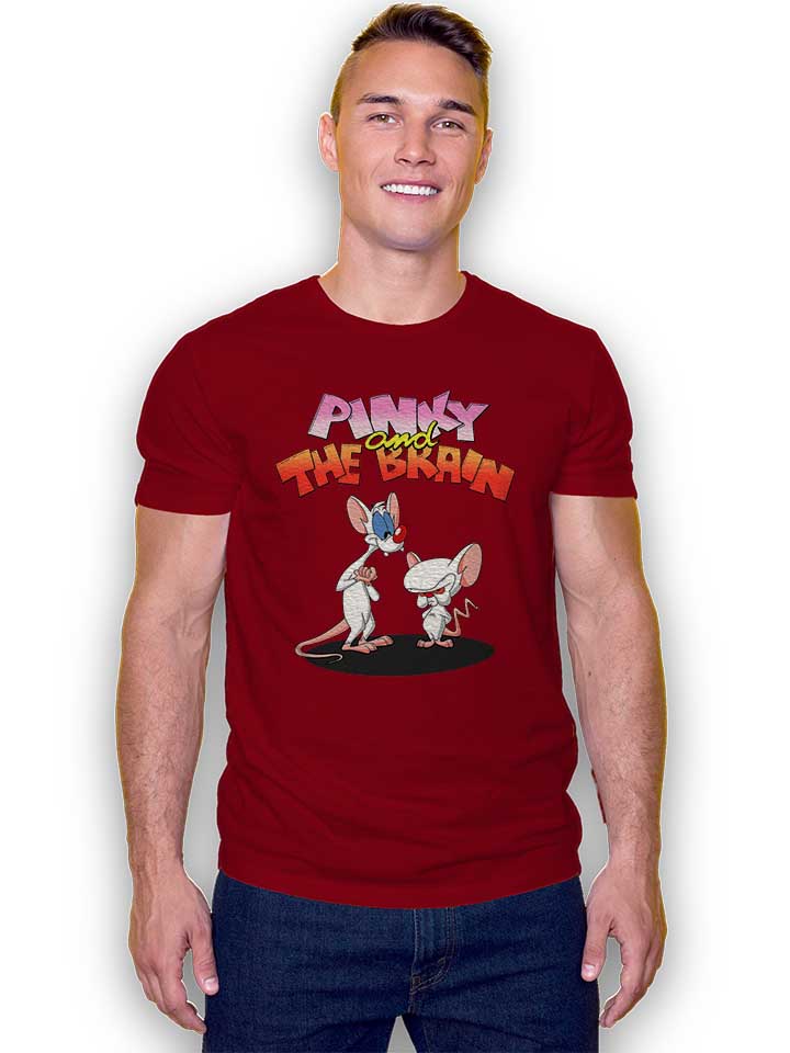 pinky-and-the-brain-t-shirt bordeaux 2