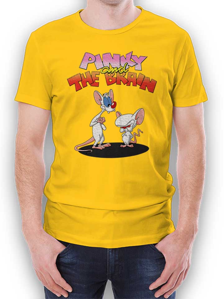pinky-and-the-brain-t-shirt gelb 1