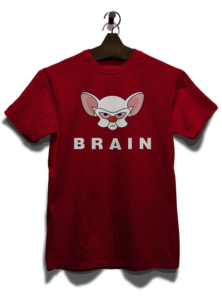 pinky-brain-t-shirt bordeaux 3