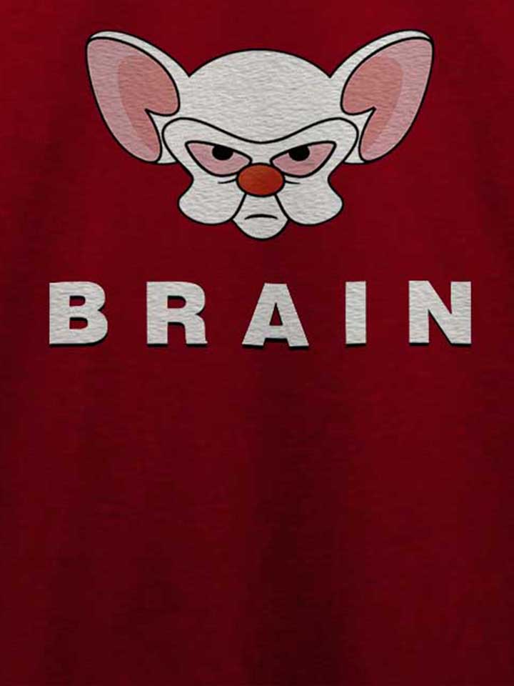 pinky-brain-t-shirt bordeaux 4