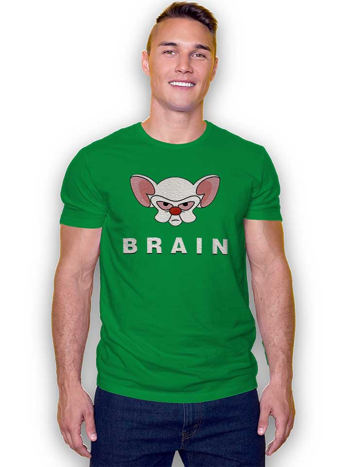 pinky-brain-t-shirt gruen 2