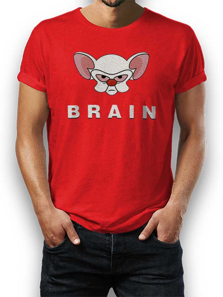 Pinky Brain T-Shirt red L
