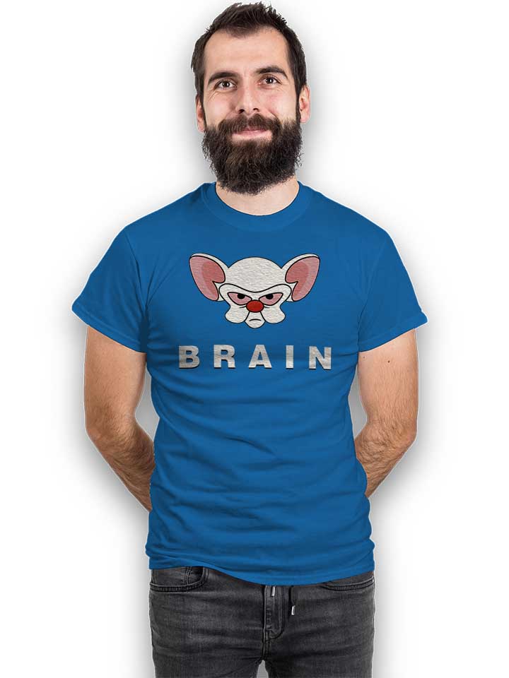 pinky-brain-t-shirt royal 2