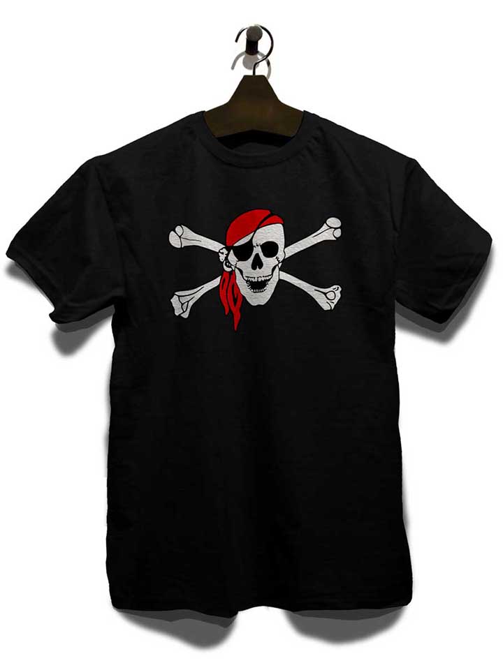 pirate-bandana-totenkopf-t-shirt schwarz 3